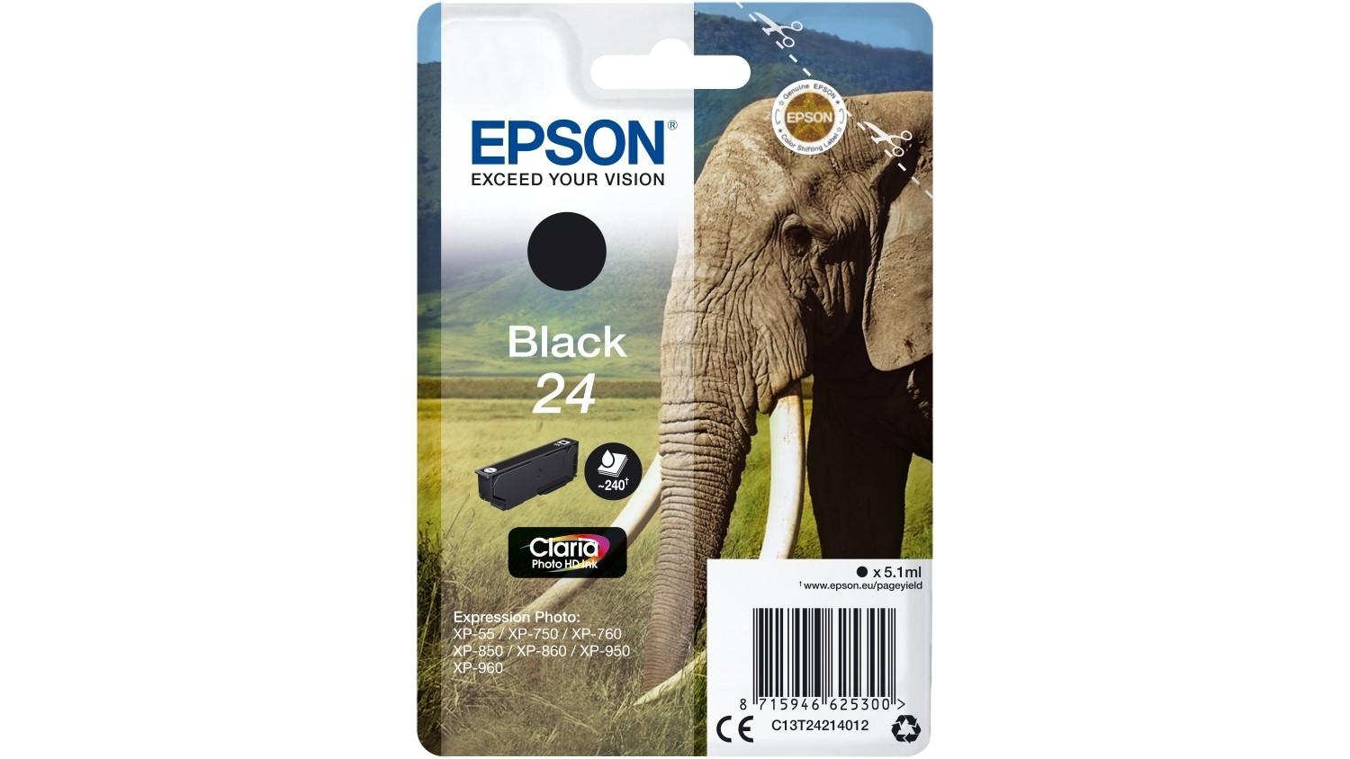 CARTUCHO EPSON 24 EXPRESSION PHOTO XP-950 NEGRO C13T24214012