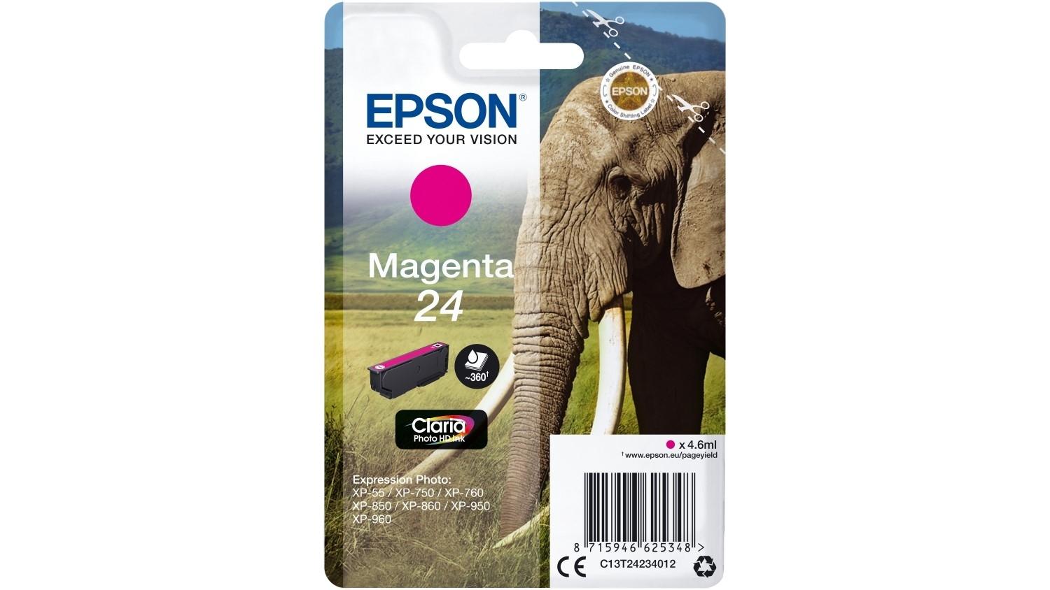 CARTUCHO EPSON 24 EXPRESSION PHOTO XP-950 MAGENTA C13T24234012