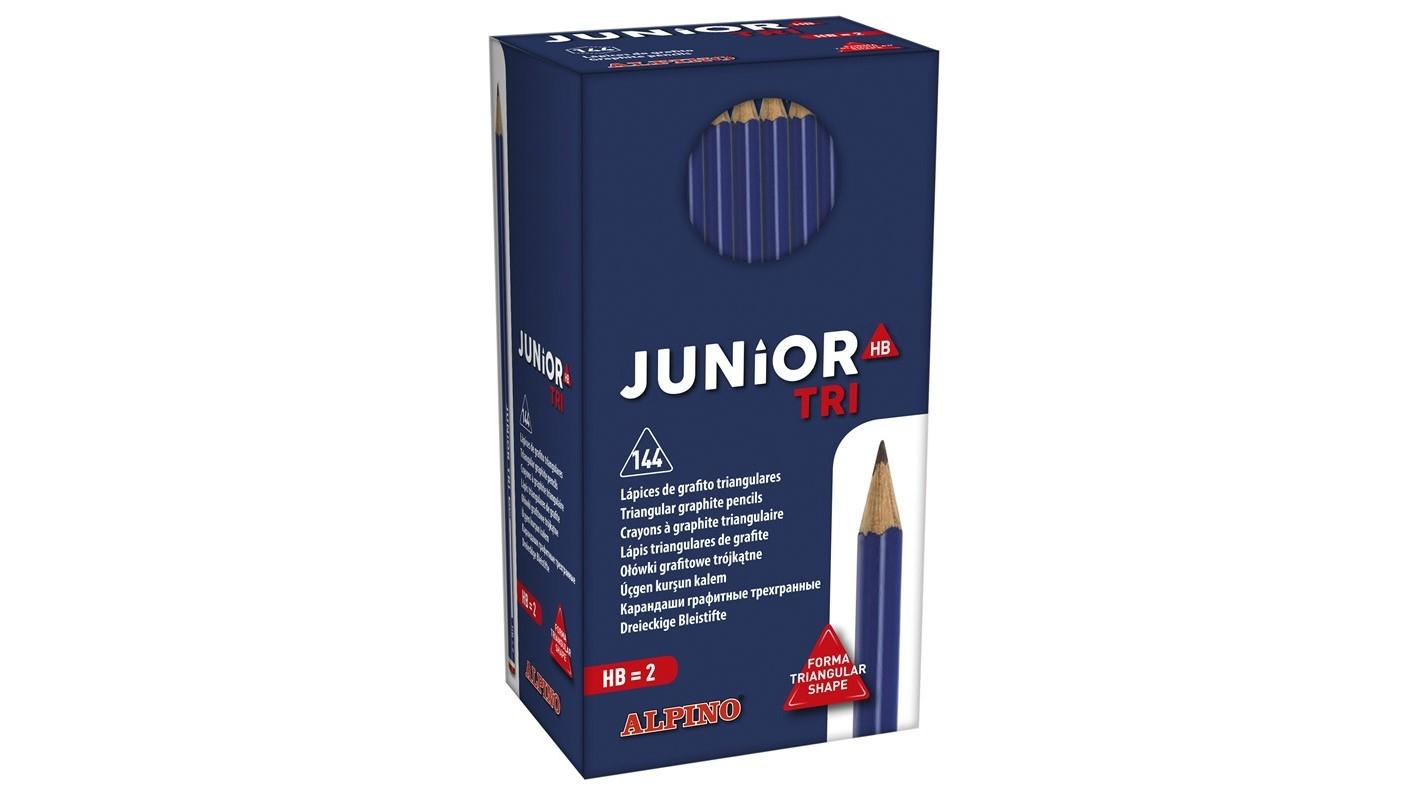 CAJA 144 LAPICES DE GRAFITO ALPINO JUNIOR TRI