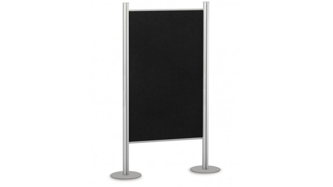 MAMPARA MODULAR FAIBO SIN SOPORTES - 2 CARAS DE CORCHO TAPIZADO COLOR NEGRO