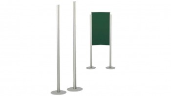 JUEGO 2 SOPORTES DE ALUMINIO FAIBO BASE 350 MM SIN RUEDAS PARA PIZARRAS
