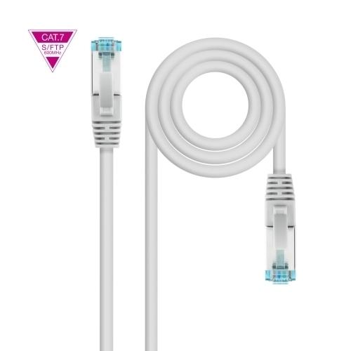 CABLE RED LATIGUILLO 25 M. RJ-45 CAT 7 NANOCABLE COLOR GRIS