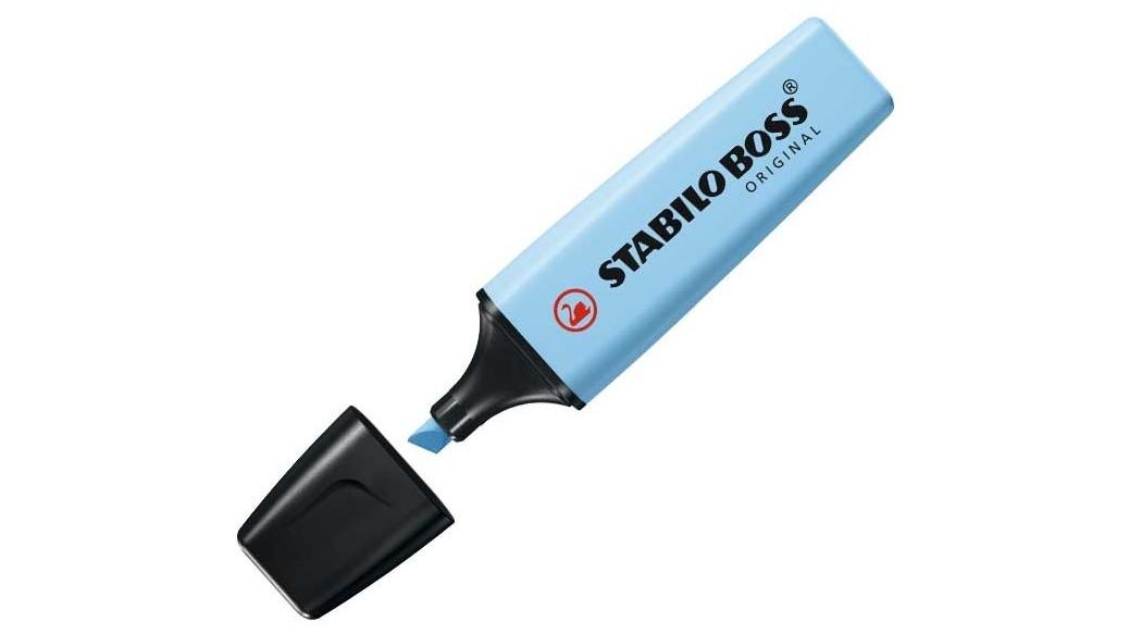ROTULADOR STABILO BOSS PASTEL FLUORESCENTE 70 AZUL VENTOSO COD 161916