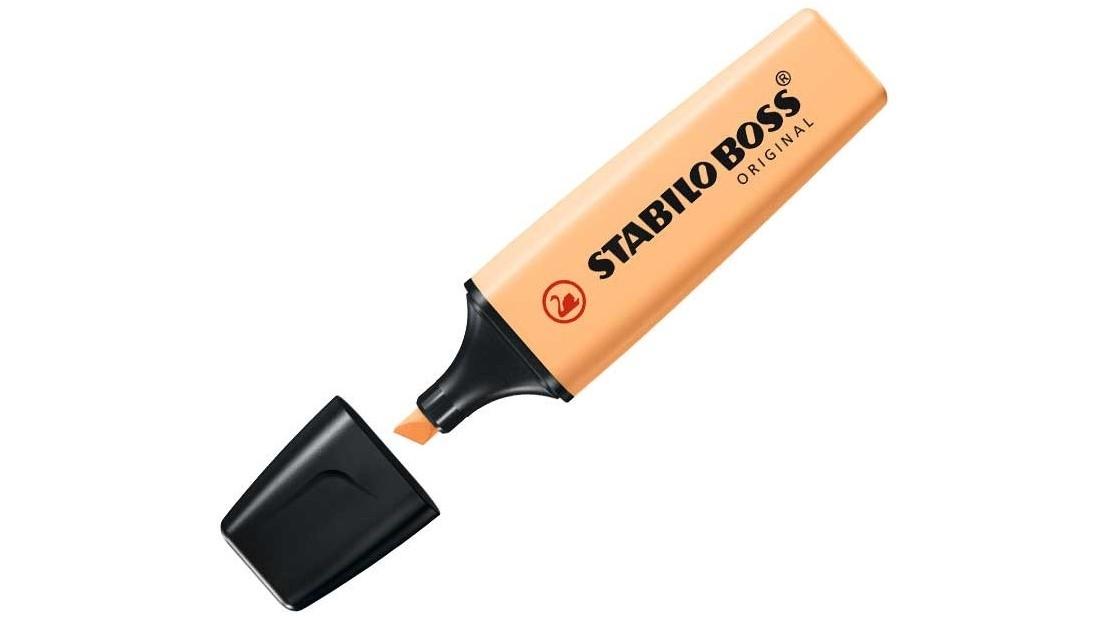 ROTULADOR STABILO BOSS PASTEL FLUORESCENTE 70 NARANJA PALIDO COD 161915