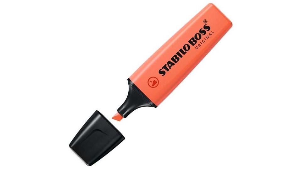 ROTULADOR STABILO BOSS PASTEL FLUORESCENTE 70 CORAL MELOSO COD 156914