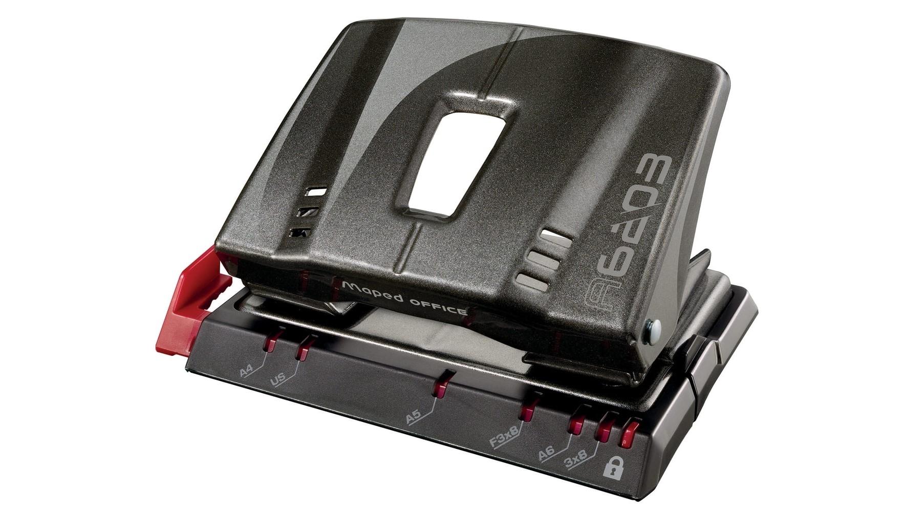 TALADRO MAPED METAL ADVANCED A6203 COLOR GRIS OSCURO CAPACIDAD 20/25 HOJAS