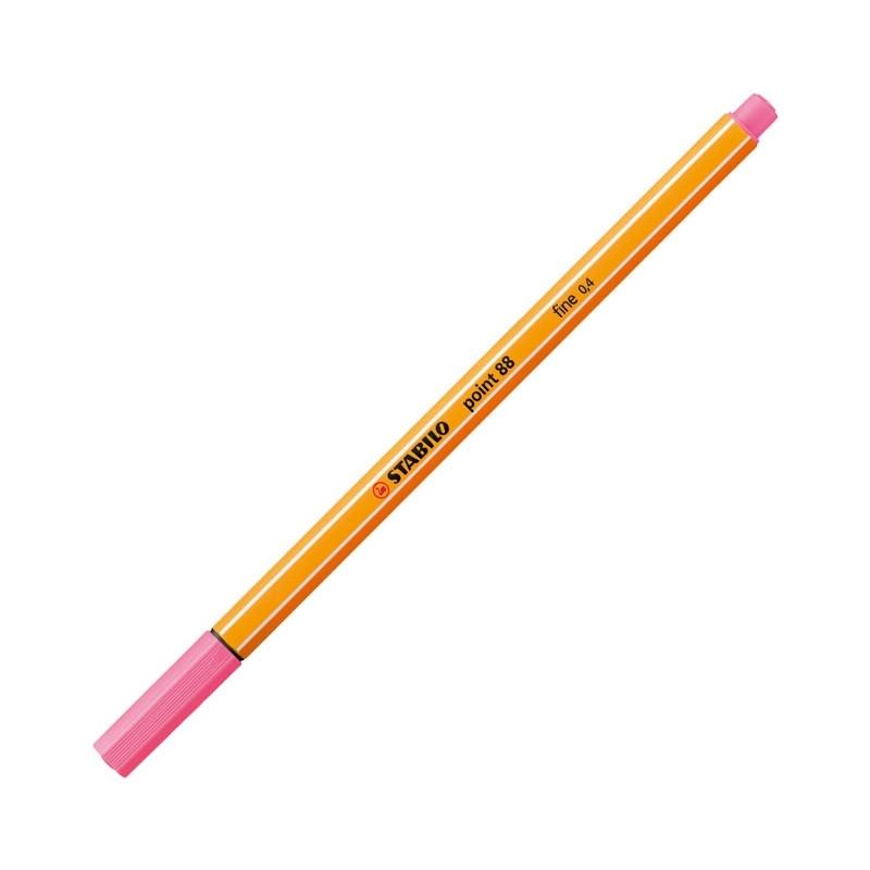 ROTULADOR STABILO PUNTA DE FIBRA POINT 88 ROSA CLARO 0,4 MM
