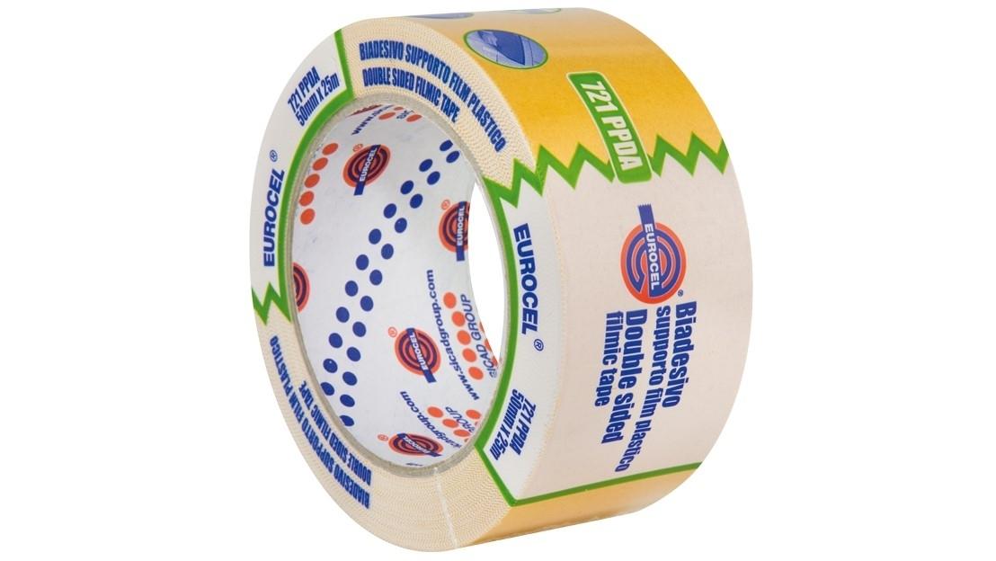 CINTA ADHESIVA EUROCEL DOBLE CARA 25 M X 50 MM