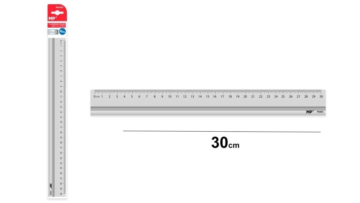 REGLA METALICA DE ALUMINIO 30 CM MP