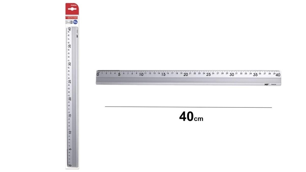 REGLA METALICA DE ALUMINIO 40 CM MP