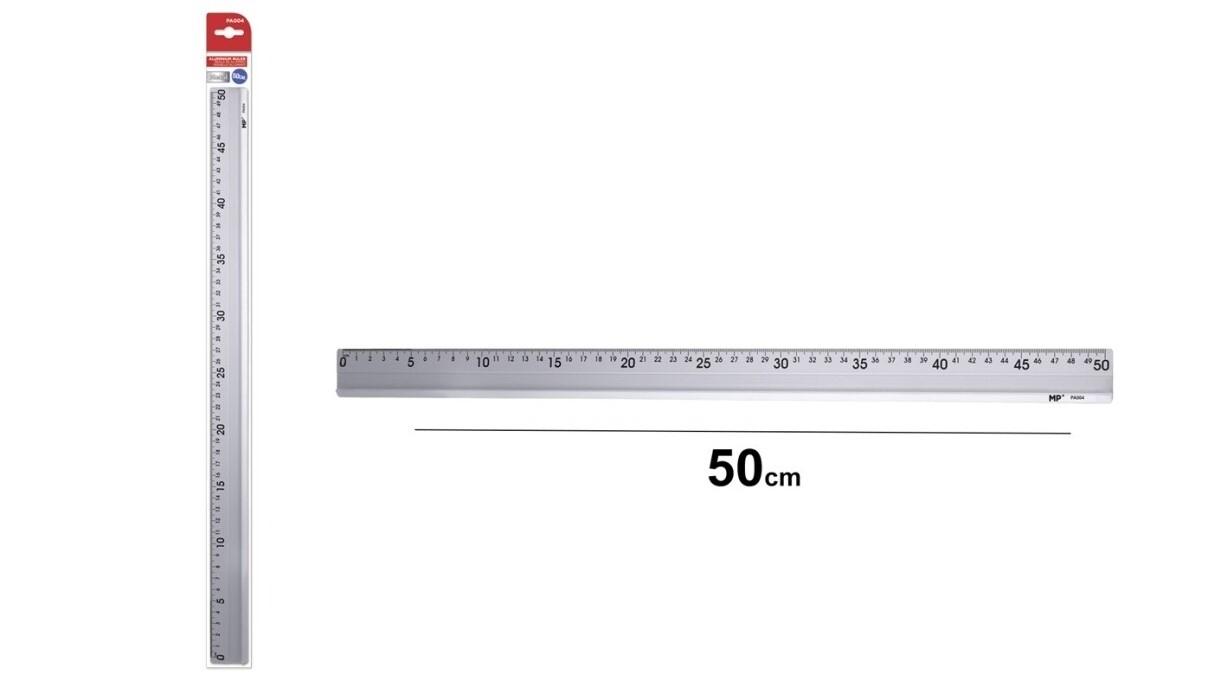 REGLA METALICA DE ALUMINIO 50 CM MP