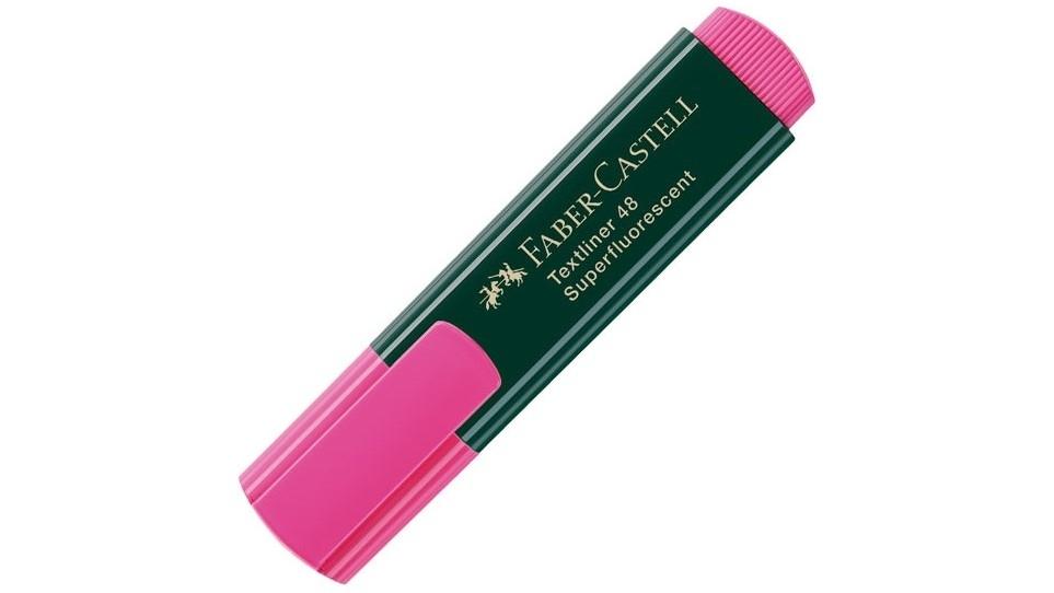 ROTULADOR FLUORESCENTE FABER CASTELL TEXTLINER 48 ROSA