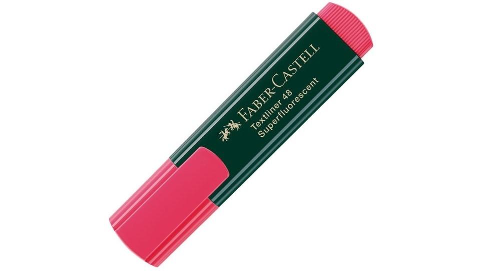 ROTULADOR FLUORESCENTE FABER CASTELL TEXTLINER 48 ROJO