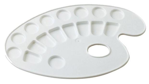 PALETA FAIBO DE PLASTICO OVALADA CON DEPARTAMENTOS