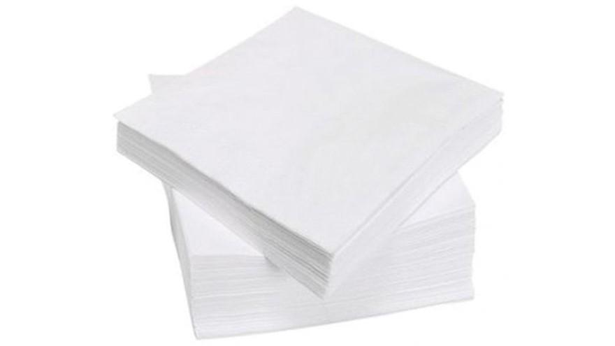 PAQUETE 100 SERVILLETAS YES 30X30 CMS 2 CAPAS COLOR BLANCO