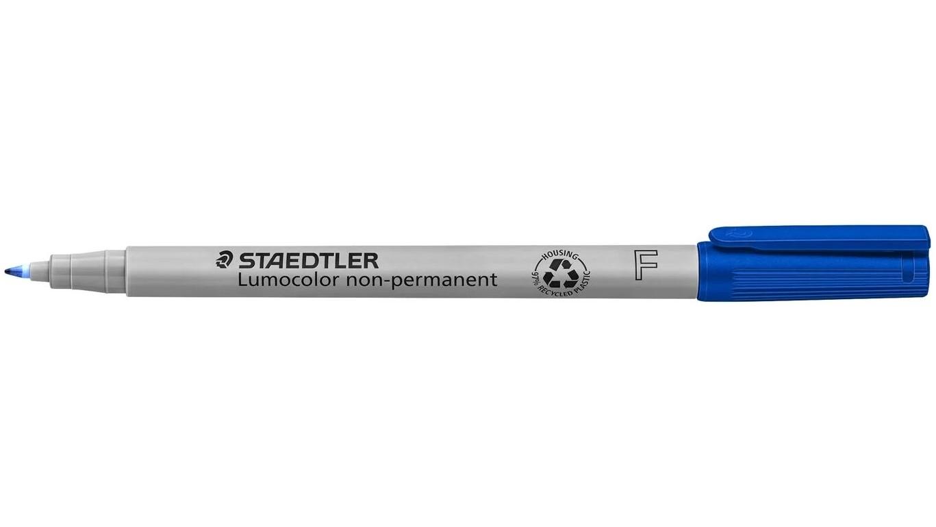 ROTULADOR STAEDTLER LUMOCOLOR NO PERMANENTE PUNTA F 0,6 MM AZUL 316-3