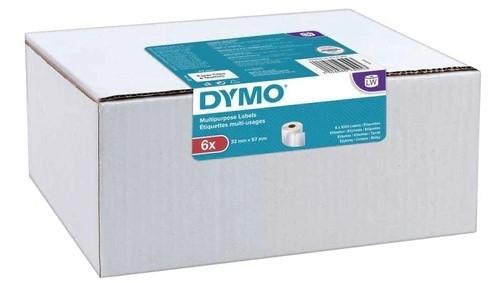 PACK 6 ROLLOS 1000 ETIQUETAS DYMO LABEL WRITER 11354 - S0722540 TAMAÑO 57X32 MM COLOR BLANCO