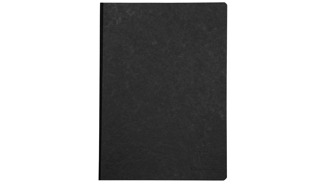 CUADERNO CLAIREFONTAINE AGE-BAG ENCOLADO A5 LISO 96 HOJAS COLOR NEGRO
