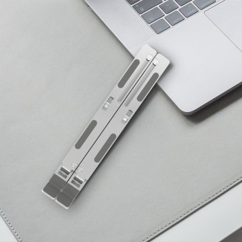 SOPORTE DE SOBREMESA AJUSTABLE PARA PORTATIL / TABLET AISENS COLOR PLATA