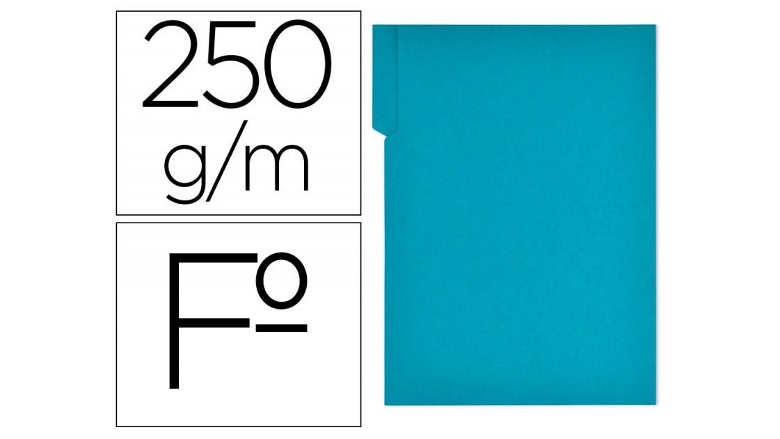 CAJA 50 SUBCARPETAS GIO FOLIO PESTAÑA DERECHA AZUL RF 400040698