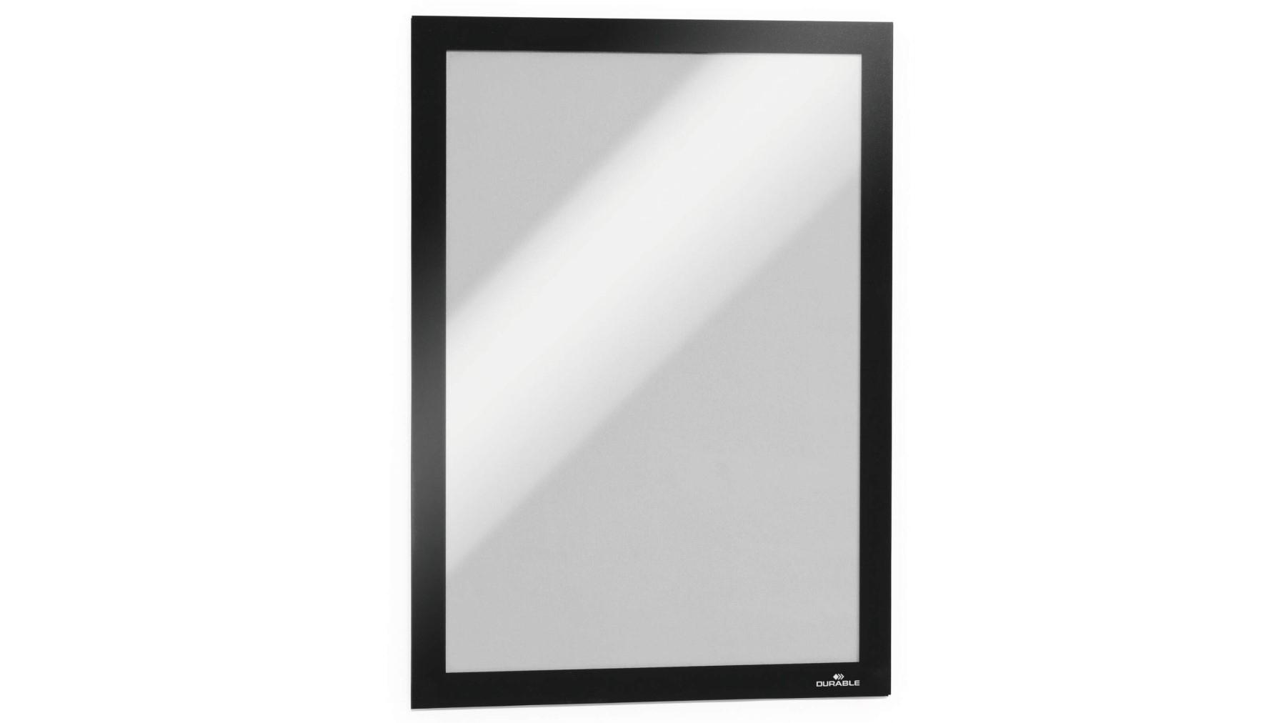 PACK DE 2 MARCOS PORTA ANUNCIOS DURABLE DURAFRAME MAGNETICO DIN A4 COLOR NEGRO