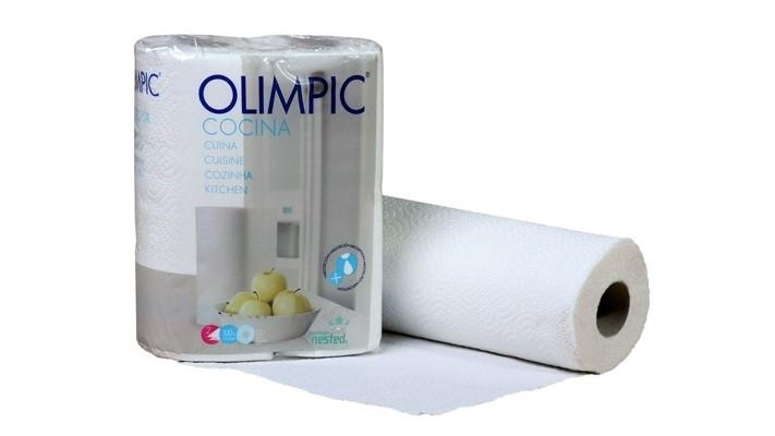 PACK 2 ROLLOS PAPEL DE COCINA OLIMPIC 2 CAPAS 52 SERVICIOS 223 MM X 10,17 MTS