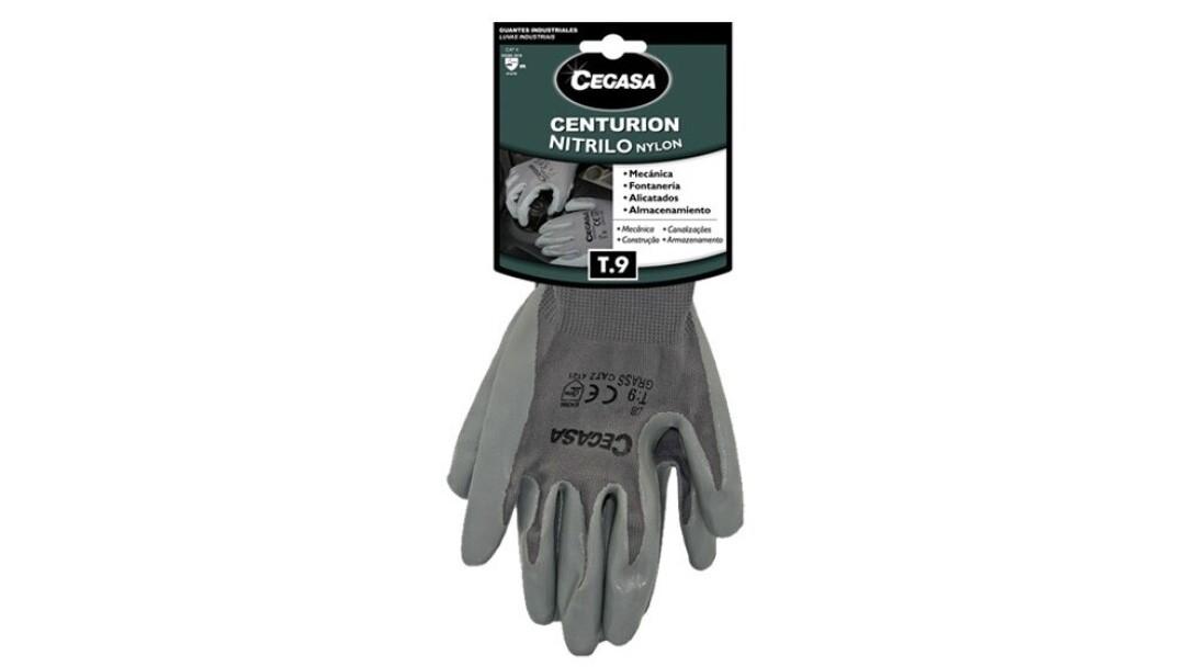 GUANTES CEGASA CENTURION NITRILO / NYLON TALLA 9