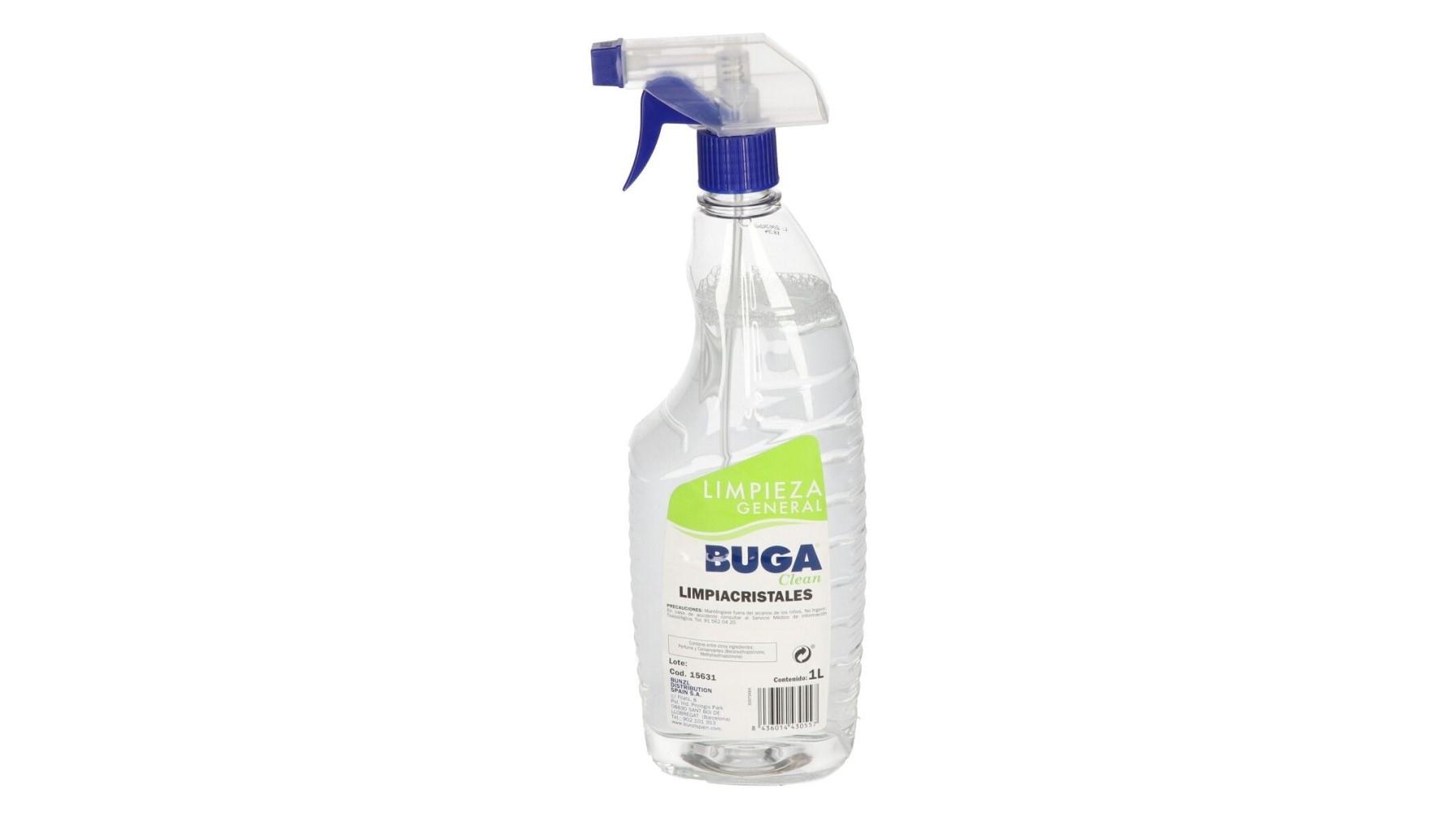 LIMPIACRISTALES CON PULVERIZADOR BUGA CLEAN BOTELLA 1 LITRO