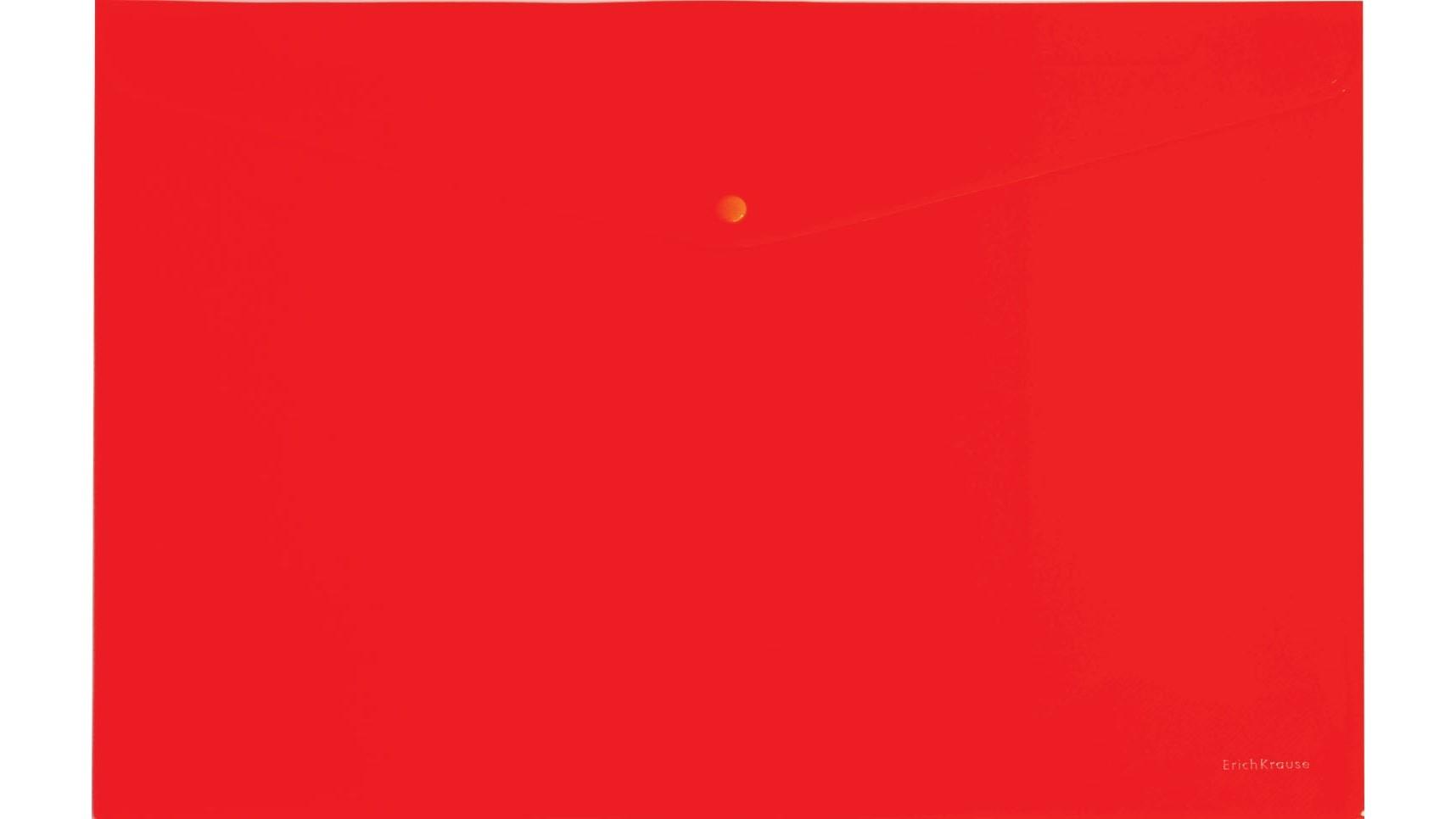 DOSSIER SOBRE BROCHE ERICHKRAUSE DIN A4 POLIPROPILENO OPACO ROJO