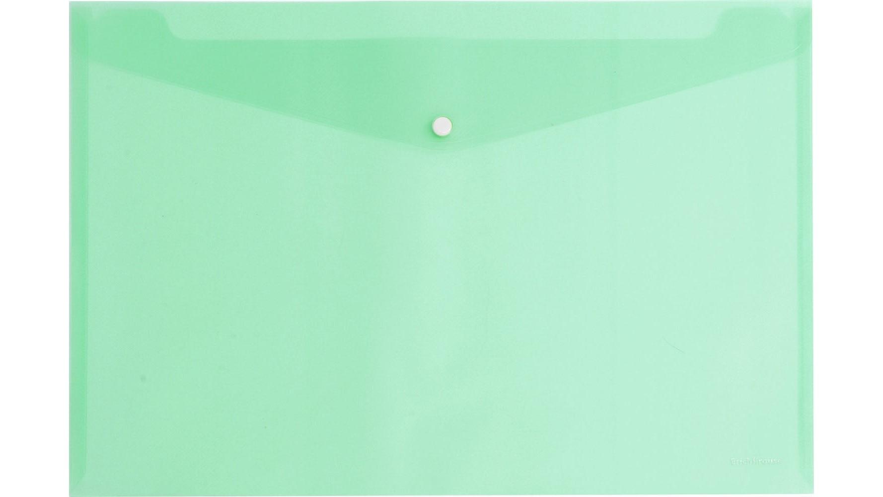 DOSSIER SOBRE BROCHE ERICHKRAUSE DIN A4 POLIPROPILENO TRANSLUCIDO VERDE CLARO