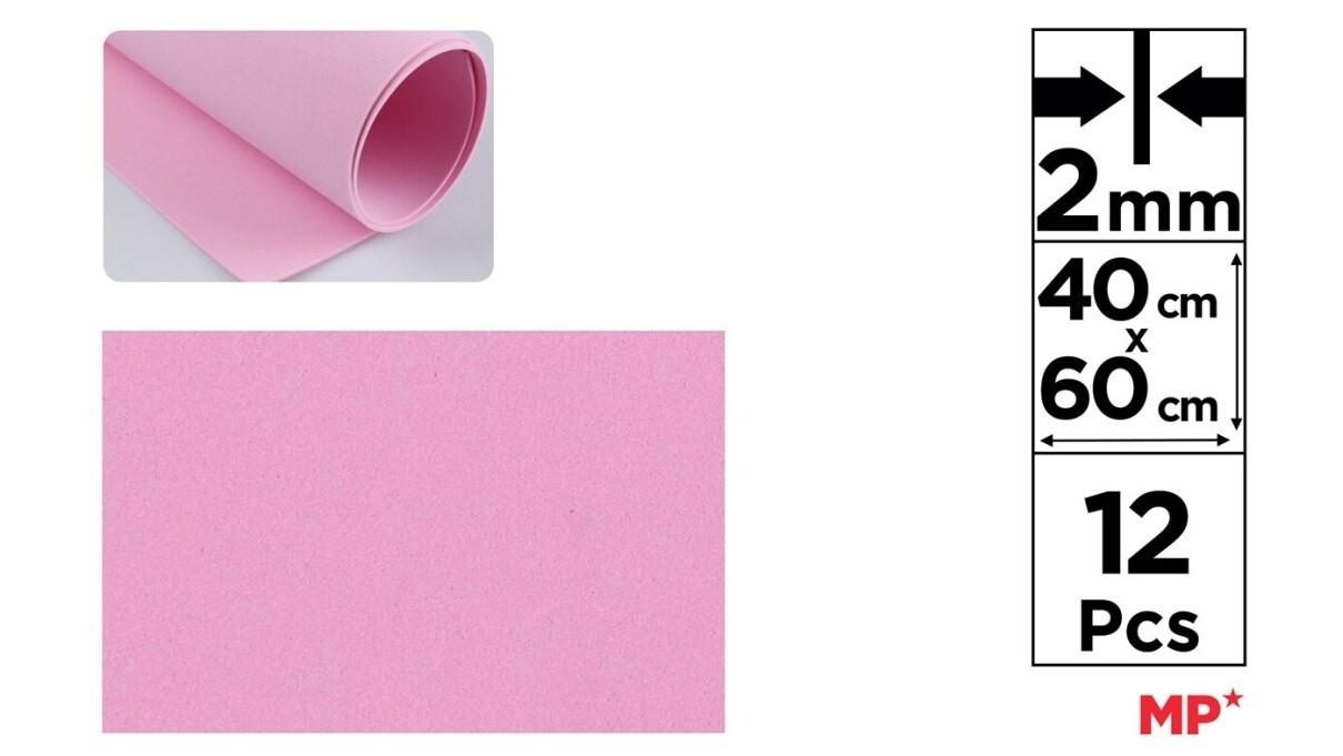 GOMA EVA MP 40X60CM ESPESOR 2MM COLOR ROSA