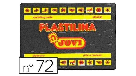 PLASTILINA JOVI 72 NEGRO -UNIDAD - TAMAÑO GRANDE 350 GR