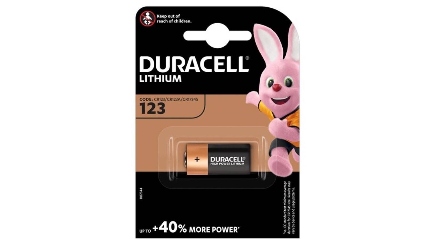 BLISTER 1 PILA DURACELL ULTRA CR123A 3V