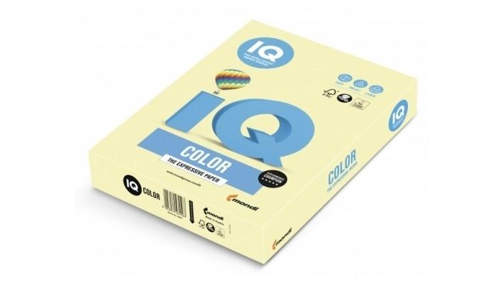 PAQUETE 500 HOJAS PAPEL DIN A4 80 GR MAESTRO MONDI IQ YE23 COLOR AMARILLO PASTEL