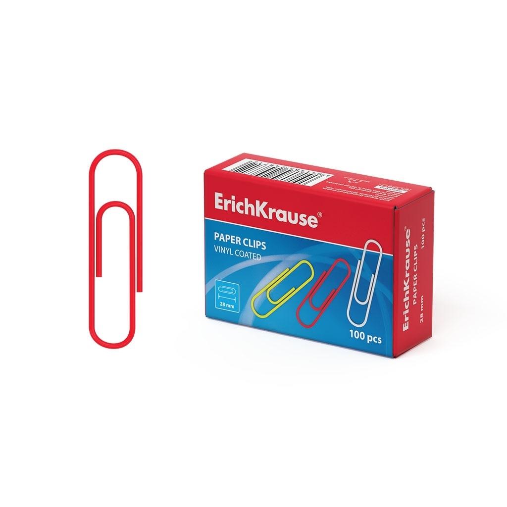 CAJA 100 CLIPS Nº 1,5 28MM COLORES SURTIDOS ERICHKRAUSE