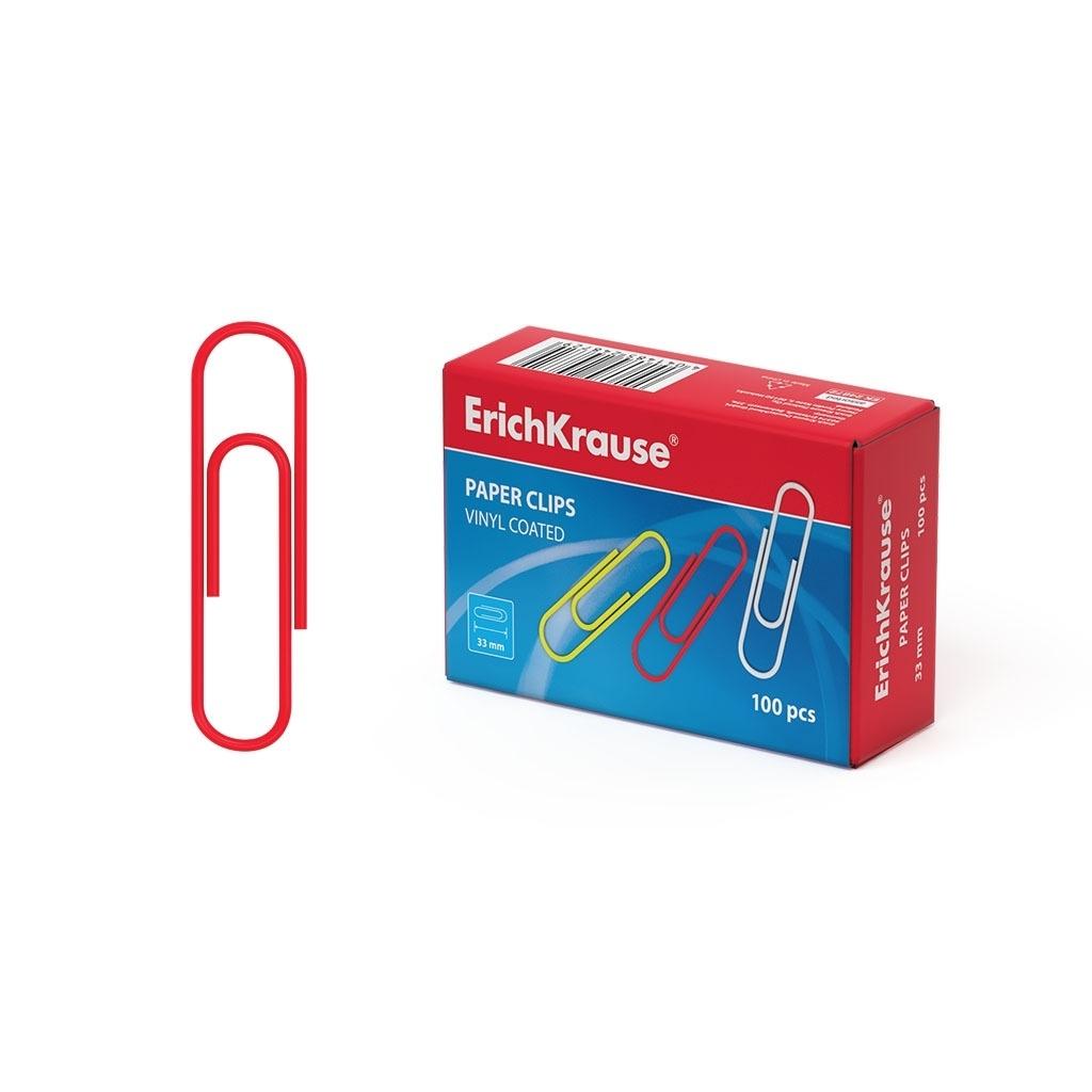 CAJA 100 CLIPS Nº 2 33MM COLORES SURTIDOS ERICHKRAUSE