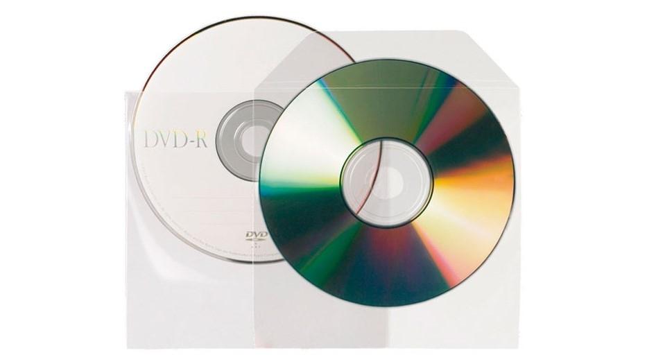PACK 100 BOLSAS 3L POLIPROPILENO PARA CD / DVD CON SOLAPA