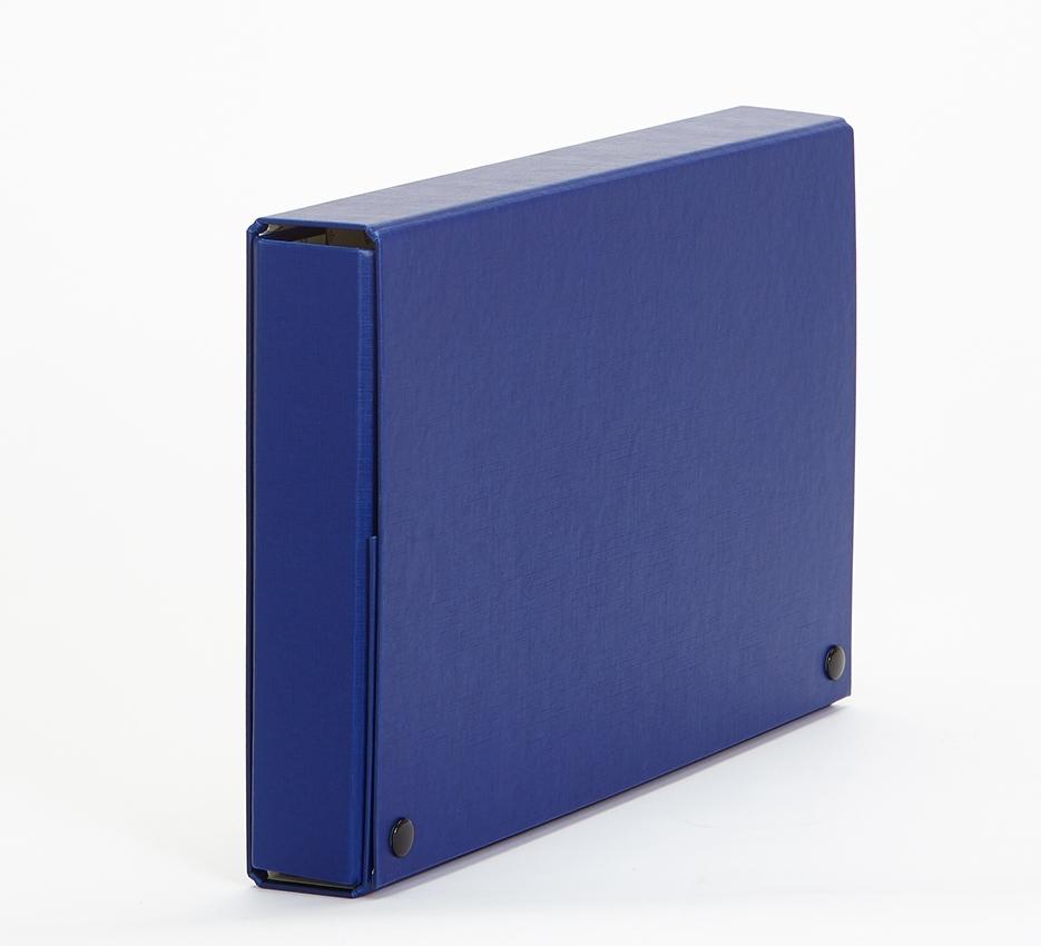 CARPETA PROYECTOS PARDO FOLIO LOMO 70 MM CARTON FORRADO CON CIERRE BROCHE COLOR AZUL