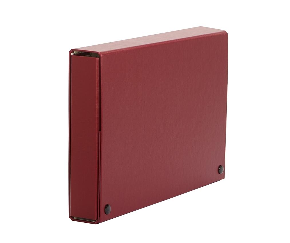 CARPETA PROYECTOS PARDO FOLIO LOMO 90 MM CARTON FORRADO CON CIERRE BROCHE COLOR BURDEOS
