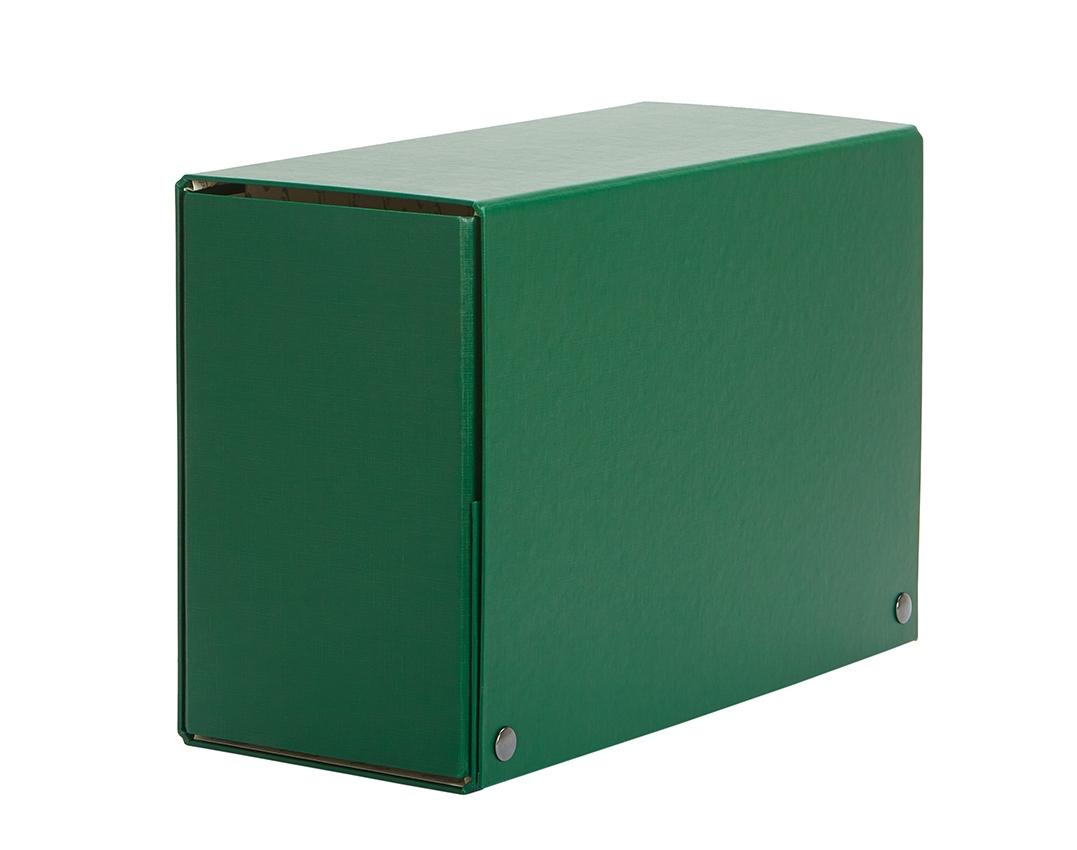 CARPETA PROYECTOS PARDO FOLIO LOMO 150 MM CARTON FORRADO CON CIERRE BROCHE COLOR VERDE