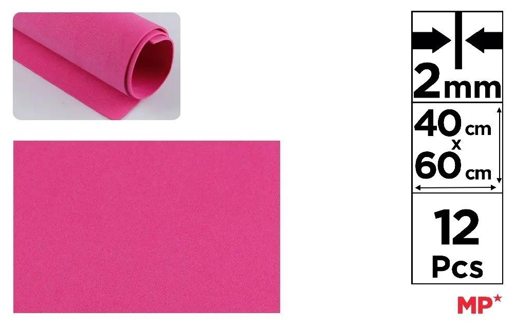 GOMA EVA MP 40X60CM ESPESOR 2MM COLOR FUCSIA