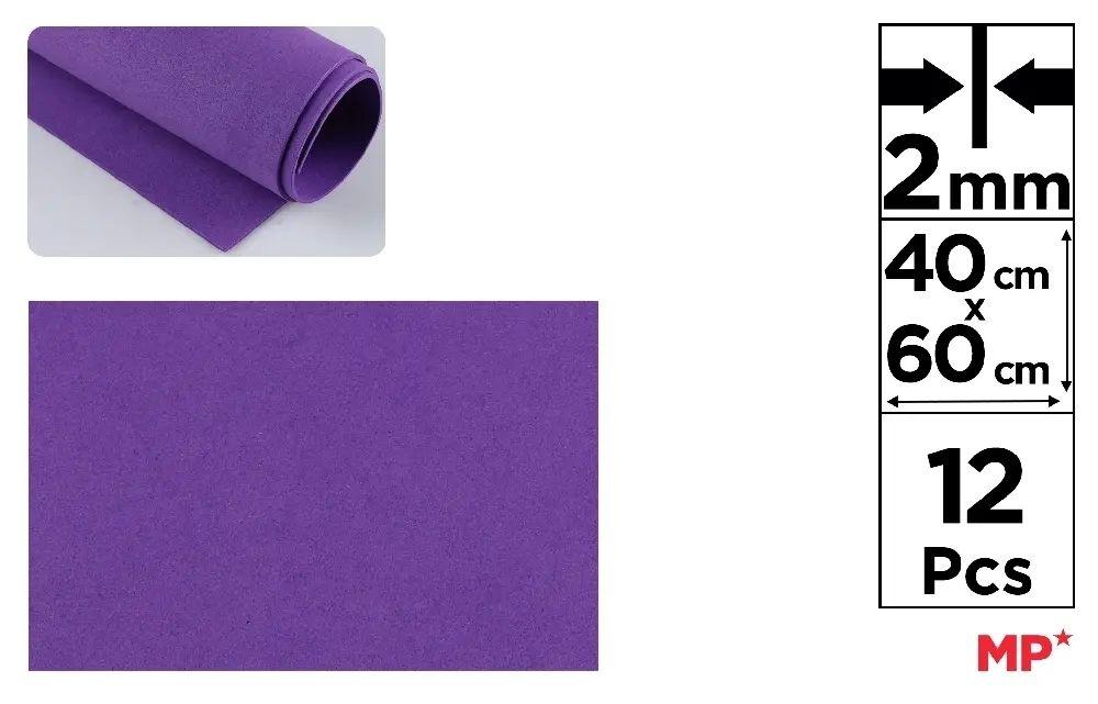 GOMA EVA MP 40X60CM ESPESOR 2MM COLOR MORADO