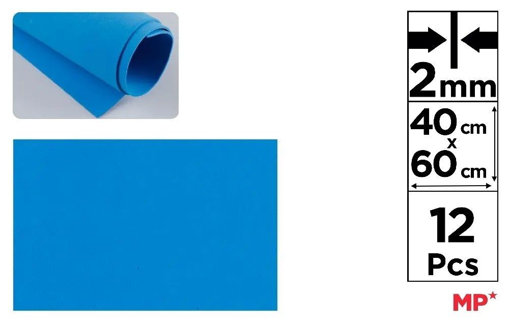 GOMA EVA MP 40X60CM ESPESOR 2MM COLOR AZUL CIELO
