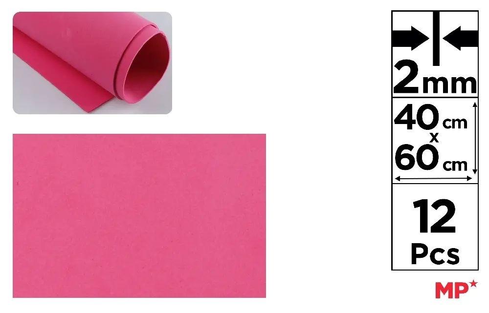 GOMA EVA MP 40X60CM ESPESOR 2MM COLOR SANDIA