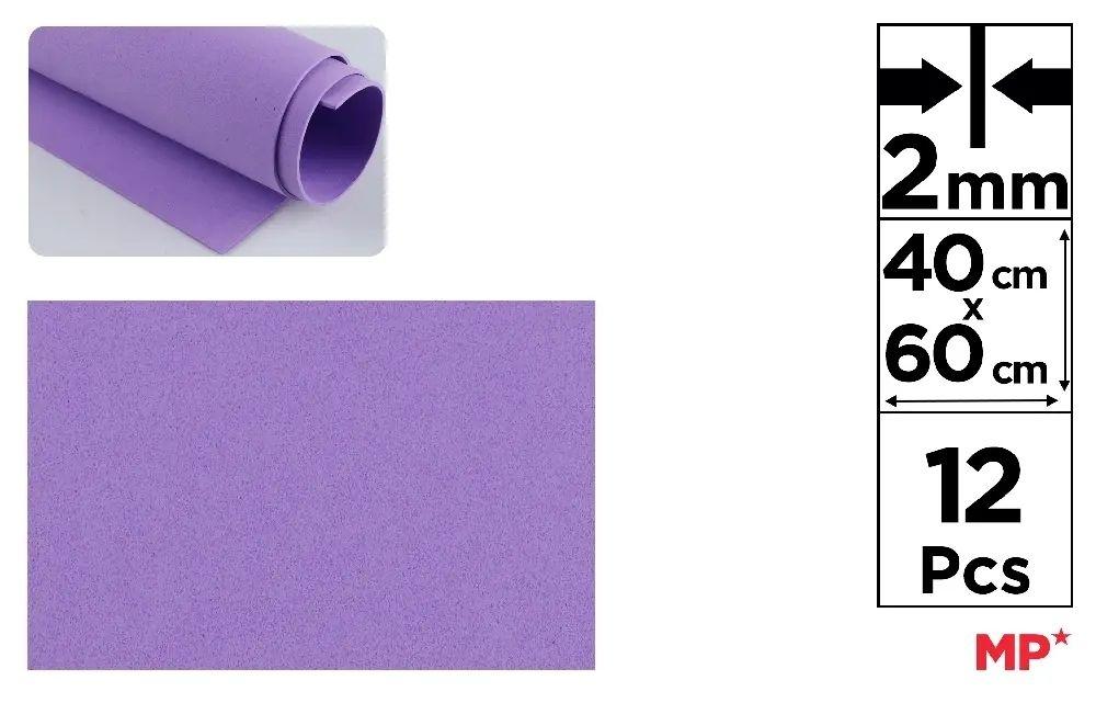 GOMA EVA MP 40X60CM ESPESOR 2MM COLOR LILA