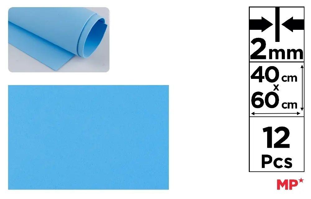 GOMA EVA MP 40X60CM ESPESOR 2MM COLOR AZUL CLARO