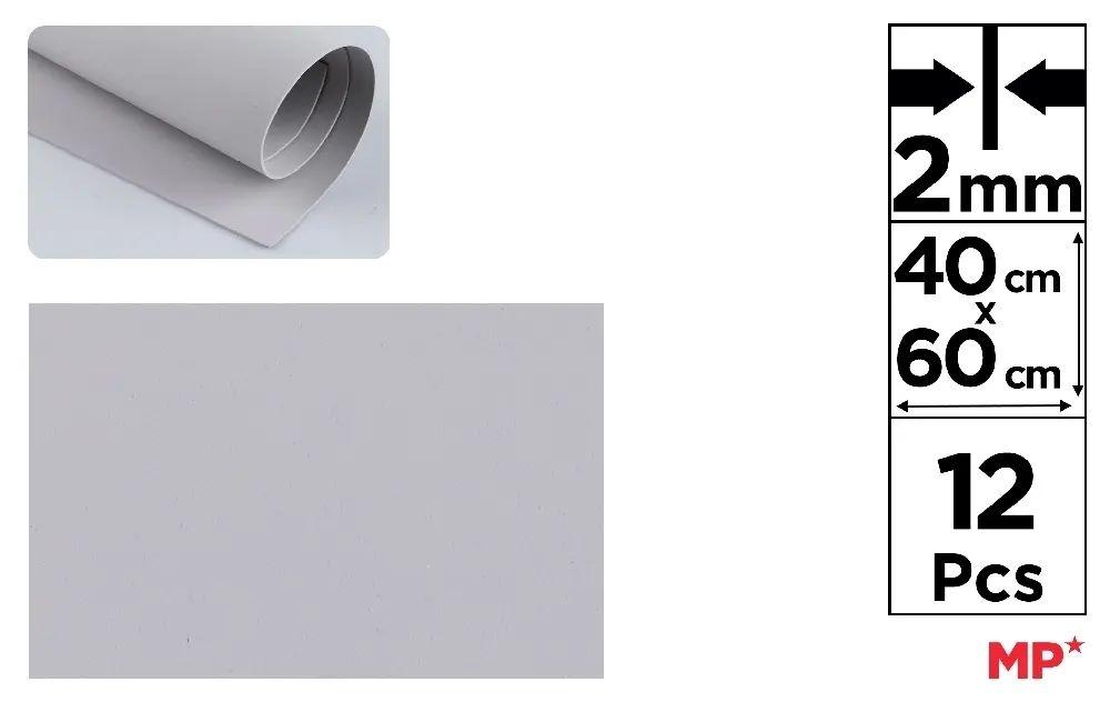 GOMA EVA MP 40X60CM ESPESOR 2MM COLOR GRIS CLARO