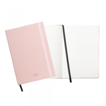 CUADERNO DE NOTAS GALGO A5 LISO CIERRE CON GOMA COLOR ROSA