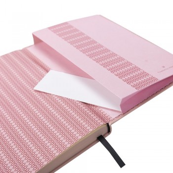 CUADERNO DE NOTAS GALGO A5 LISO CIERRE CON GOMA COLOR ROSA