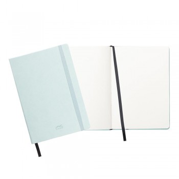 CUADERNO DE NOTAS GALGO A5 LISO CIERRE CON GOMA COLOR VERDE CLARO